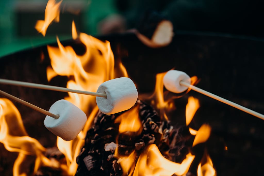 S'Mores over a Campfire
